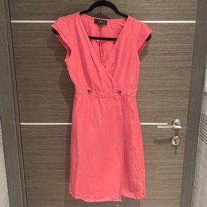 J Crew Linen Pink dress